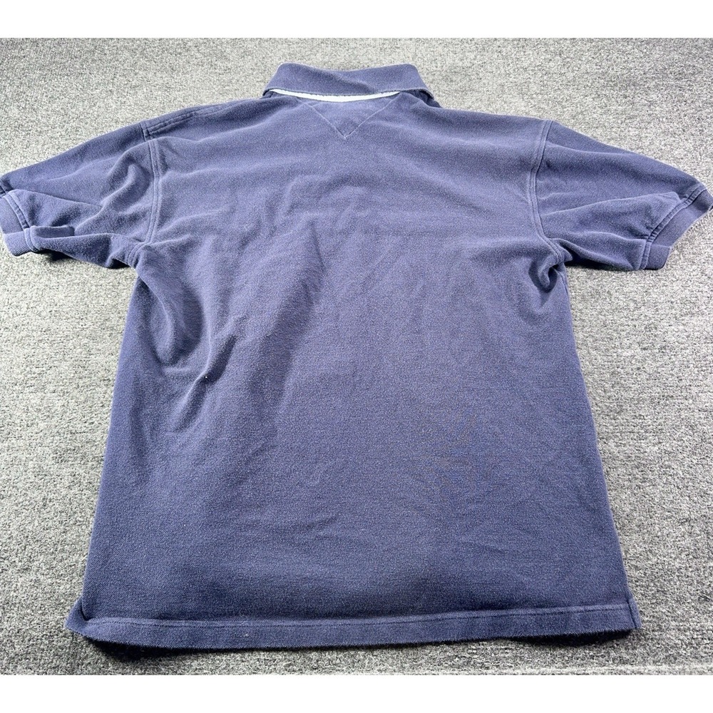 Tommy Hilfiger Men's Polo Shirt Blue Size XL 100% Cotton VTG Fade Y2K EUC - Picture 9 of 13